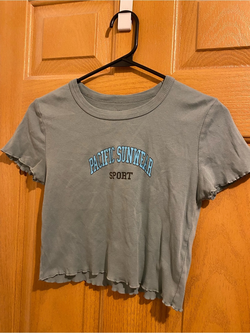Pacific Sunwear Light green Graphic Crop Tee